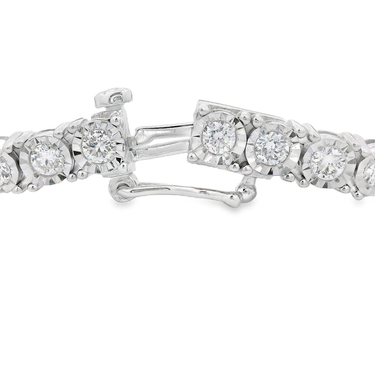 Lab Grown Diamond Tennis Bracelet Sterling Silver