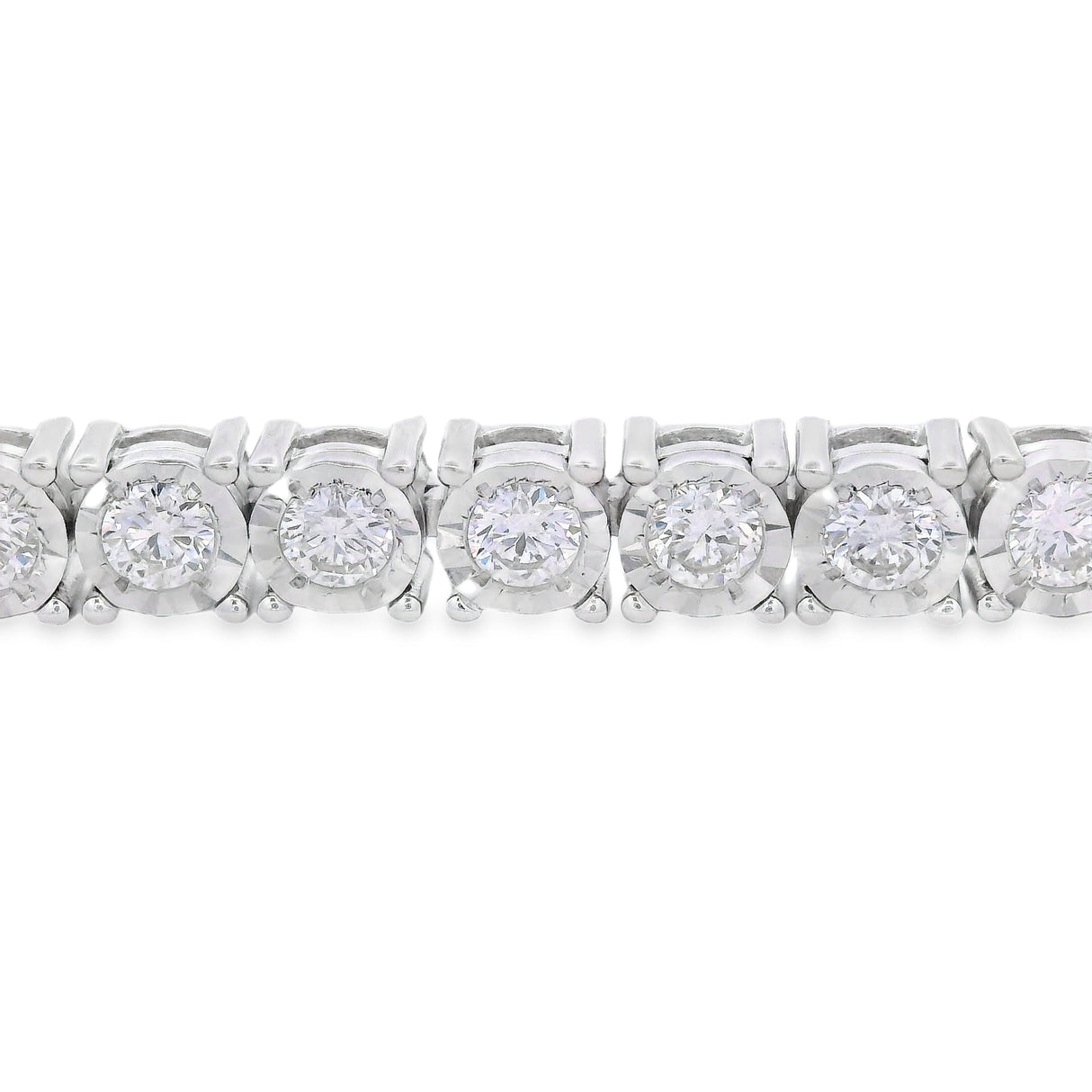 Lab Grown Diamond Tennis Bracelet Sterling Silver