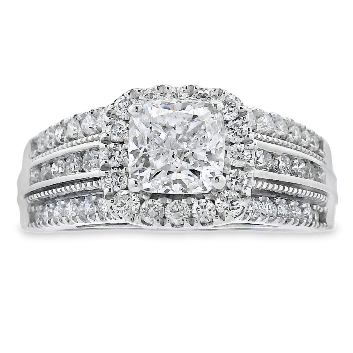 1.53ct Lab Grown Diamond Eng Only 10KT White Gold