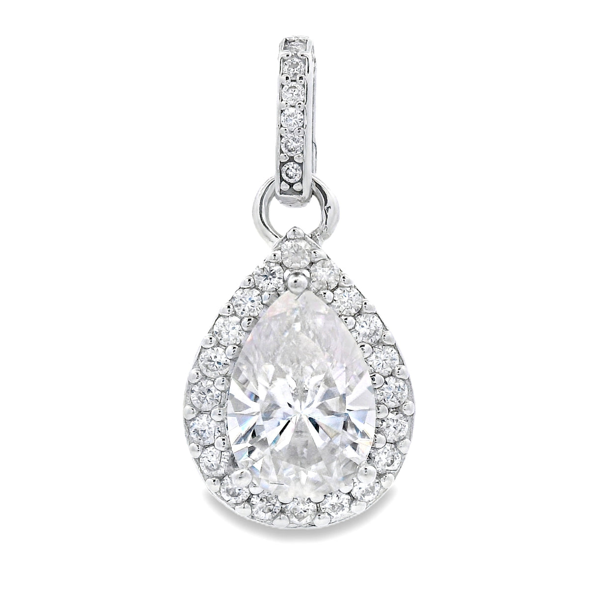4.23ct Moissanite Fashion Pendants Sterling Silver