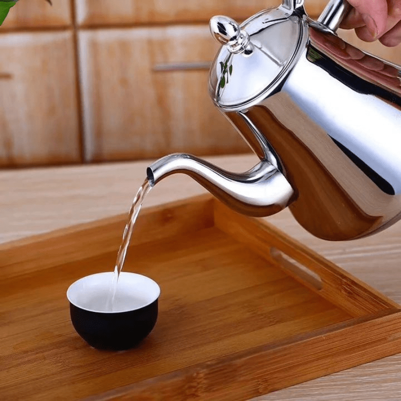 Induction Electric Kettle with Built-In Filter Fast Boil Tea Coffee