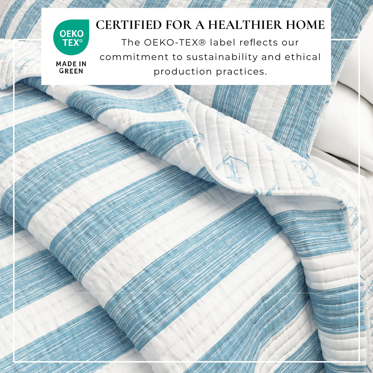 3-Piece Coastal Quilt Set - Casco Bay Collection