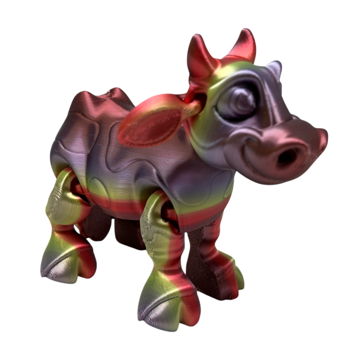 Daisy The Dairy Cow - Rainbow Color