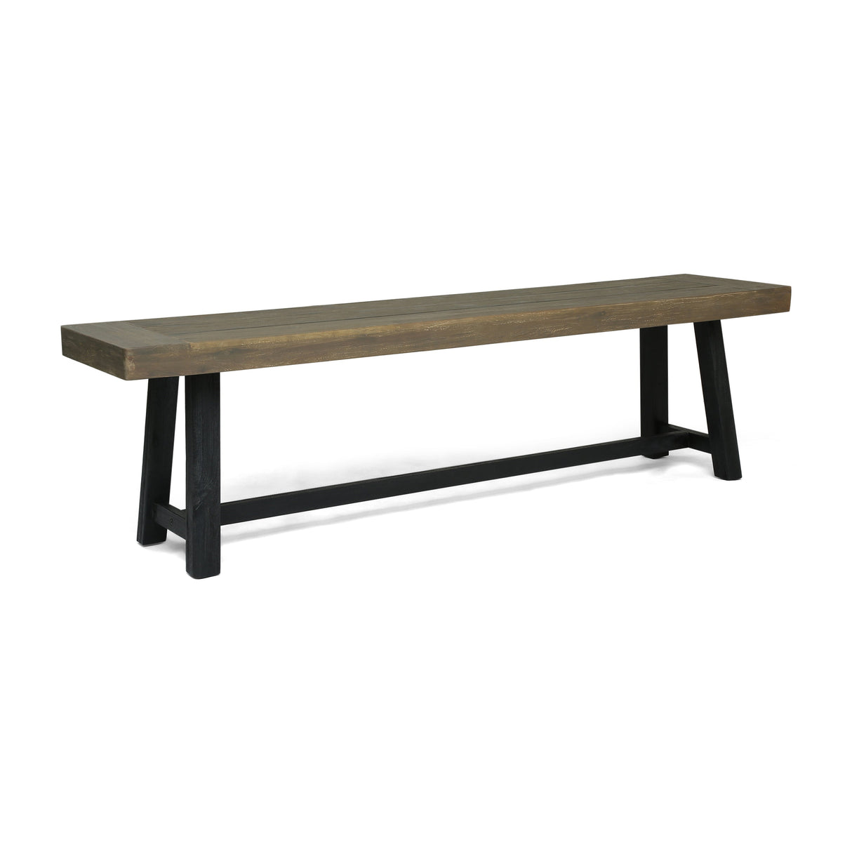 Acacia Outdoor Bench in Sandblast Finish