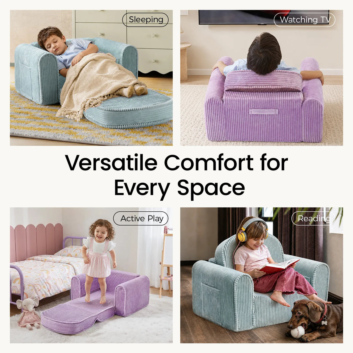 Tiny Land® GentleSnug Corduroy Kid Chair
