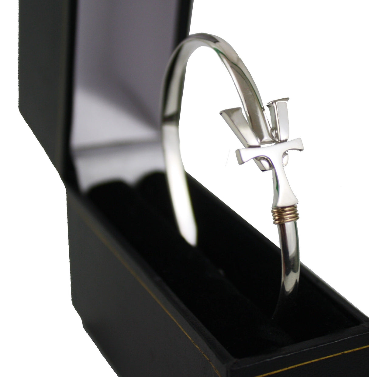Vermont Hook Bracelet Silver - 4mm Band - 8 Inch