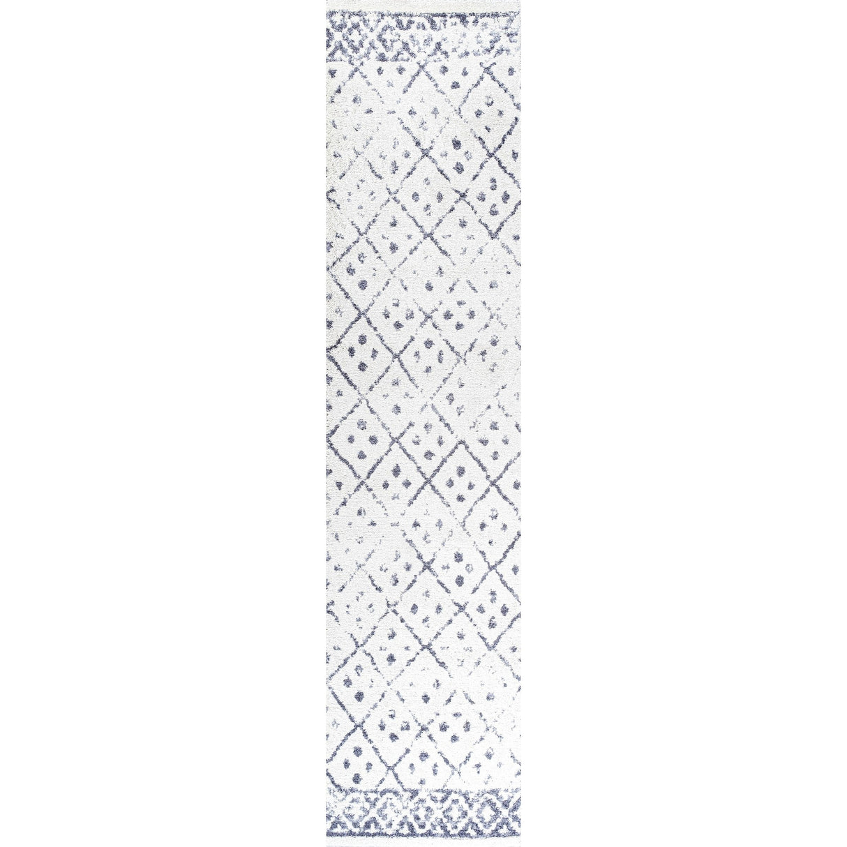 Juba Moroccan Geometric Diamond Runner Rug - Tuesday Morning - Runner Rugs