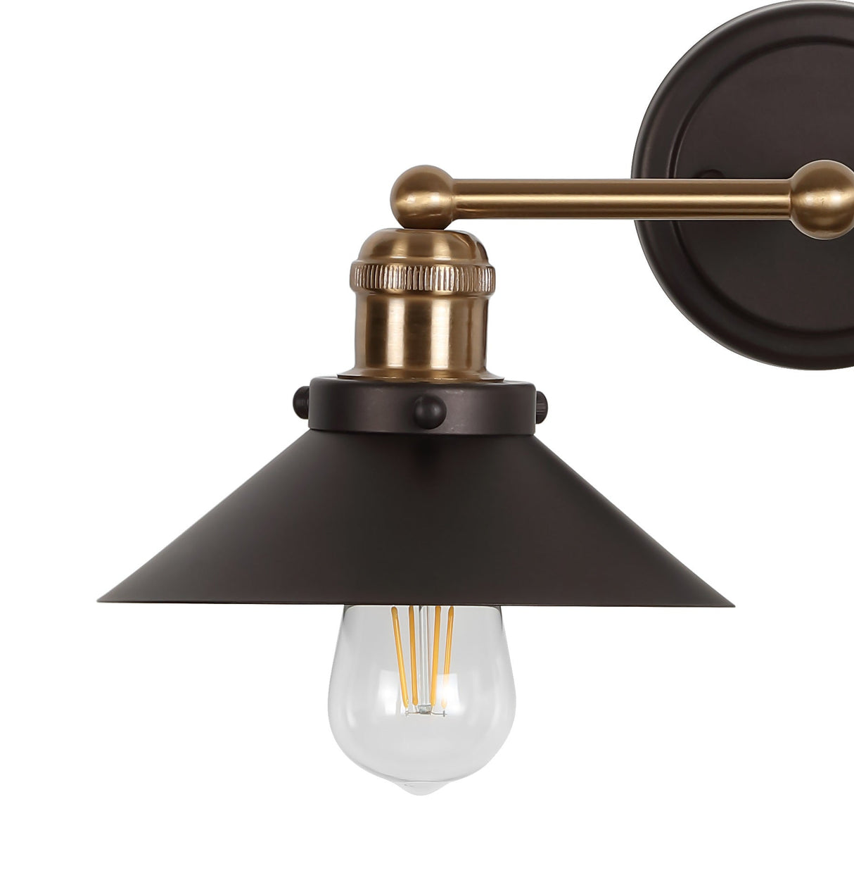 July 1 - light metal shade sconce - Tuesday Morning - Bathroom Vanity Lights