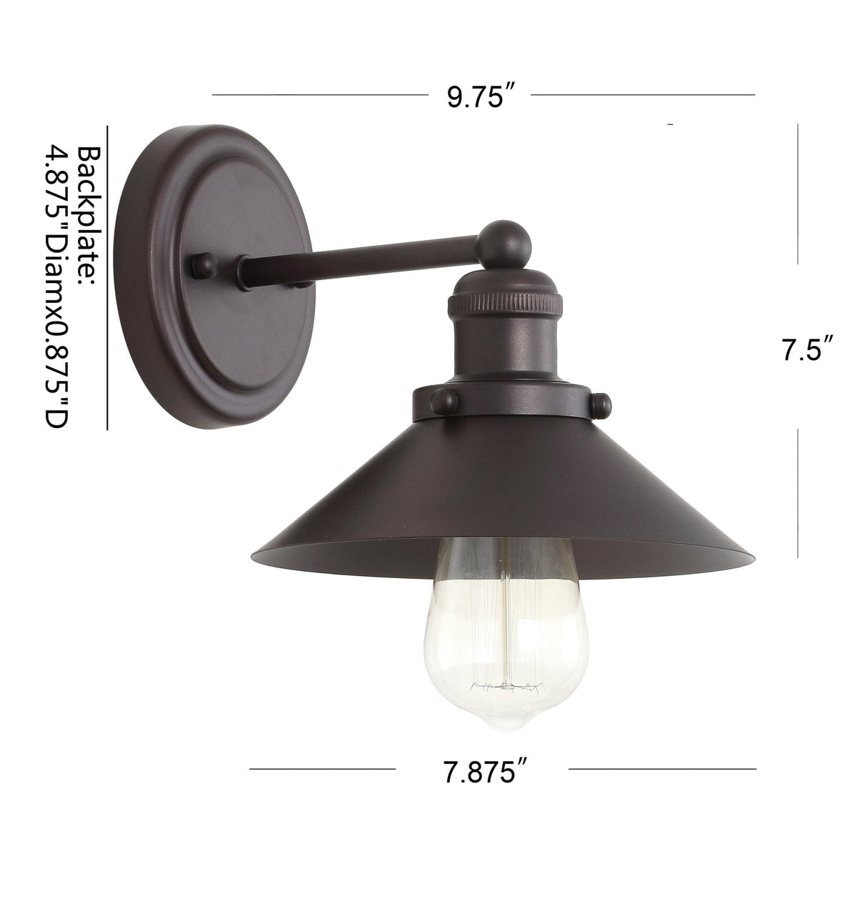 July 1 - light metal shade sconce - Tuesday Morning - Bathroom Vanity Lights
