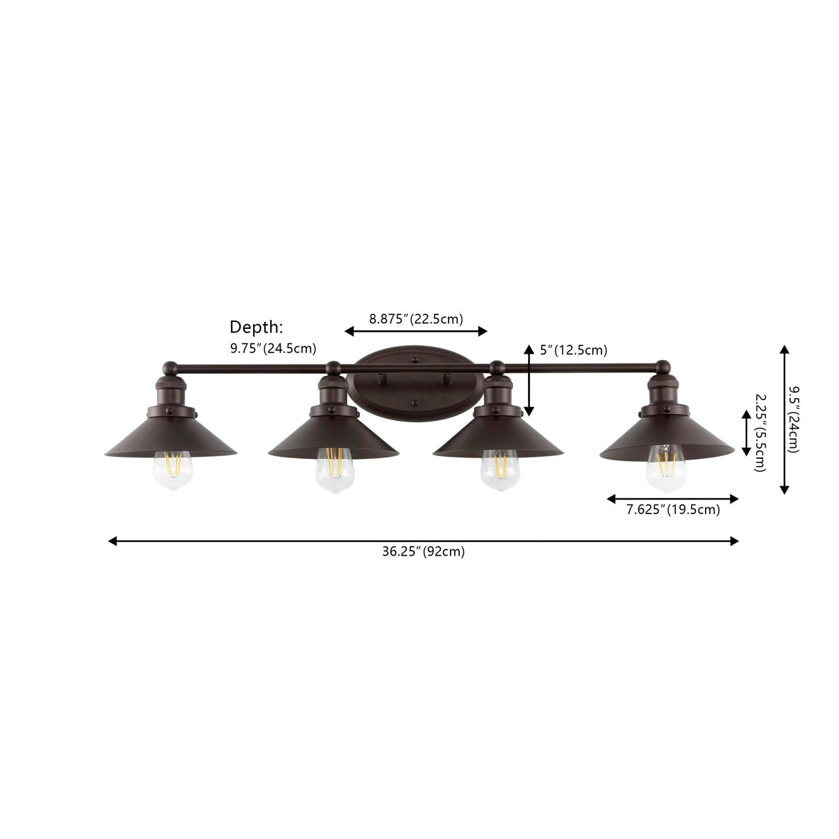 July 4 - light metal vanity light - Tuesday Morning - Bathroom Vanity Lights