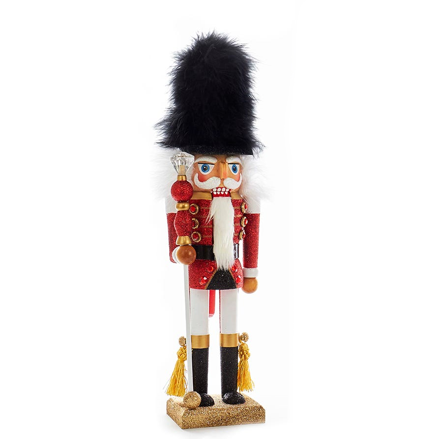 Hollywood Patriotic 18" Nutcracker - Black Hat