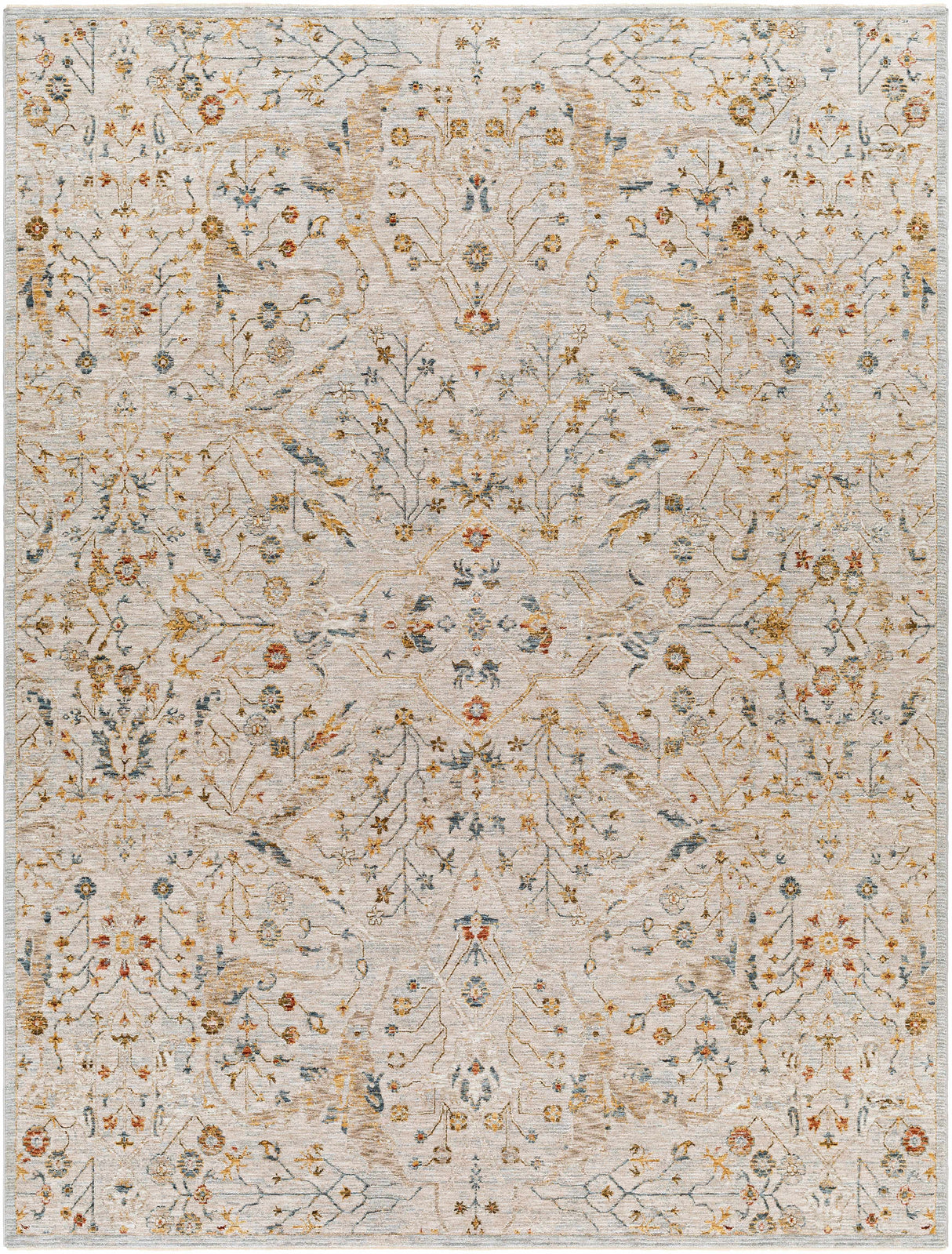 Kabungahan Oushak Style Floral Rug