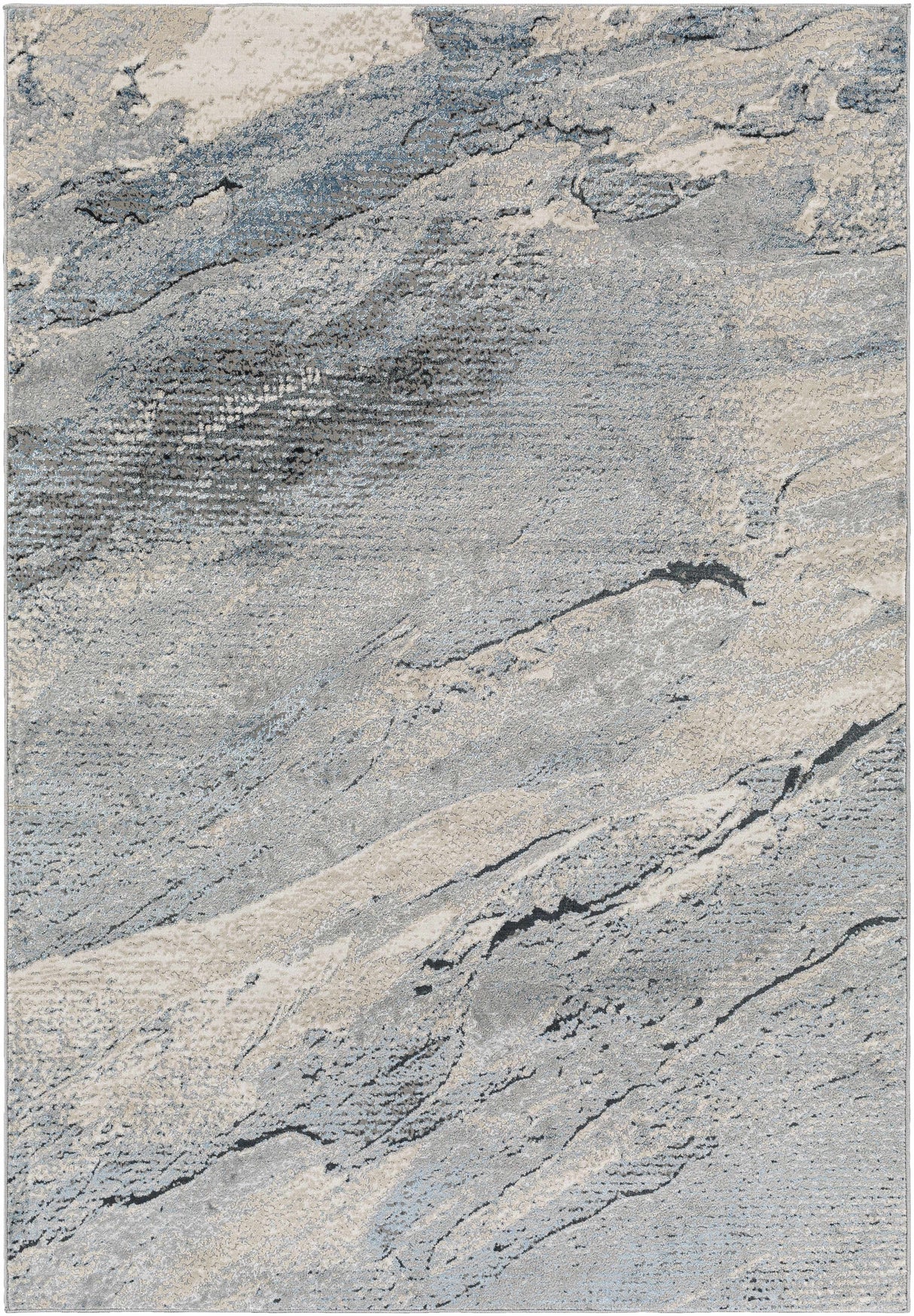 Kaytitinga Blue Marble Rug - Clearance