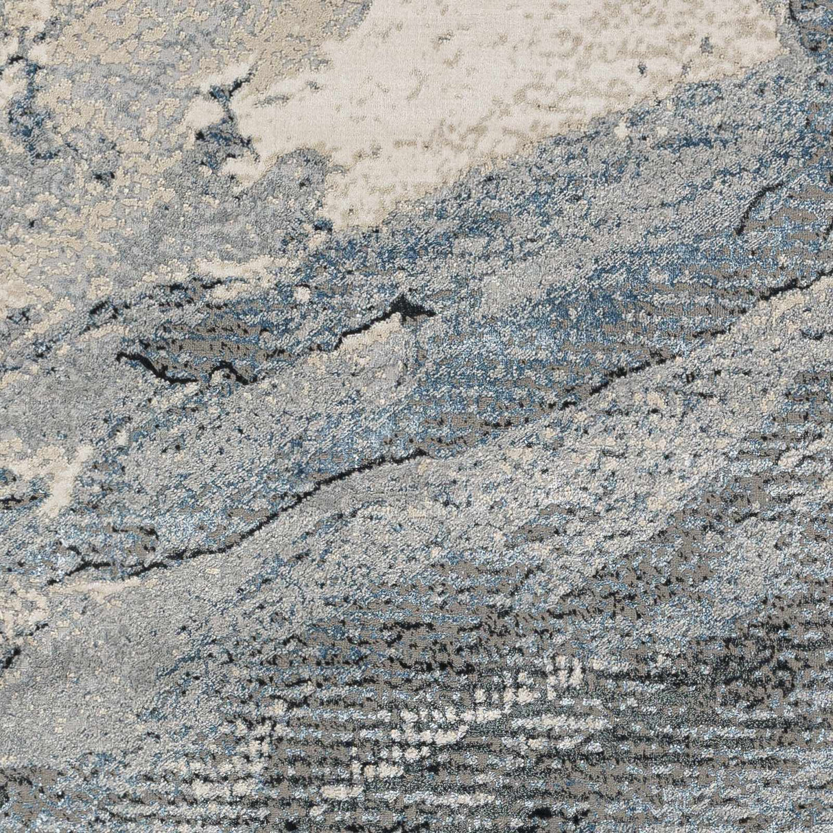 Kaytitinga Blue Marble Rug - Clearance