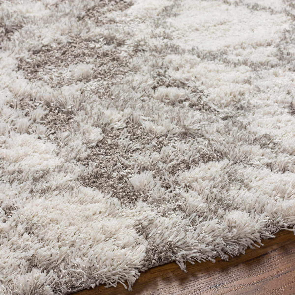 Kilgetty Gray Cloudy Shag Rug