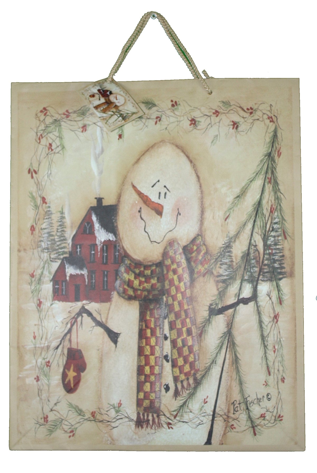 Woodland Snowman Gift Bag - Jumbo