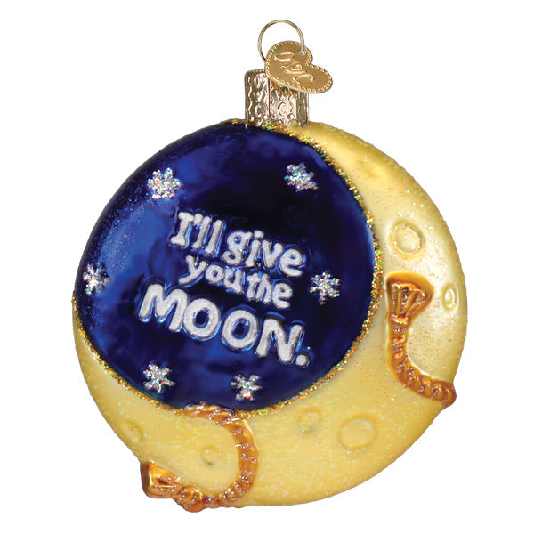 Lasso The Moon Glass Ornament