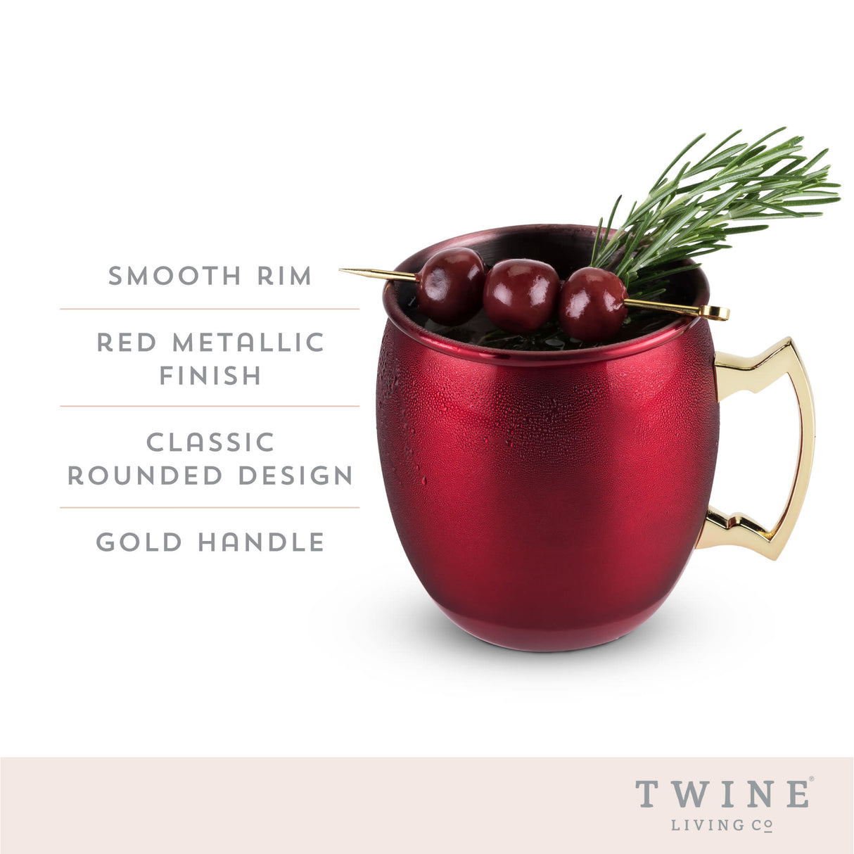 Red moscow mule mug by twine®