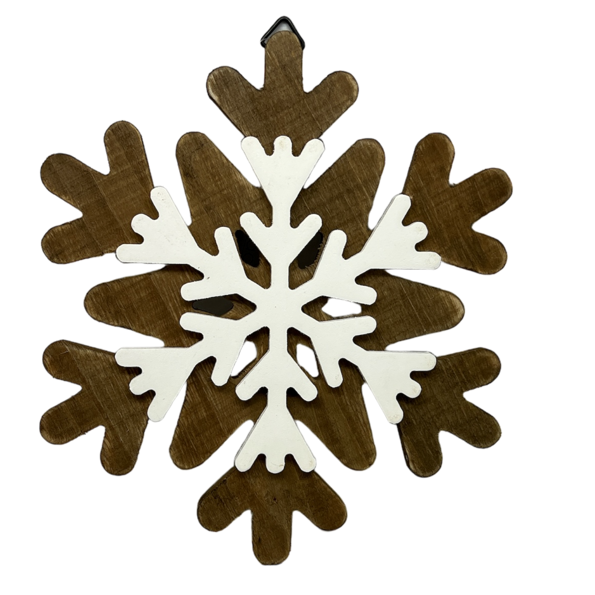 Wood Layered Snowflake Decor -