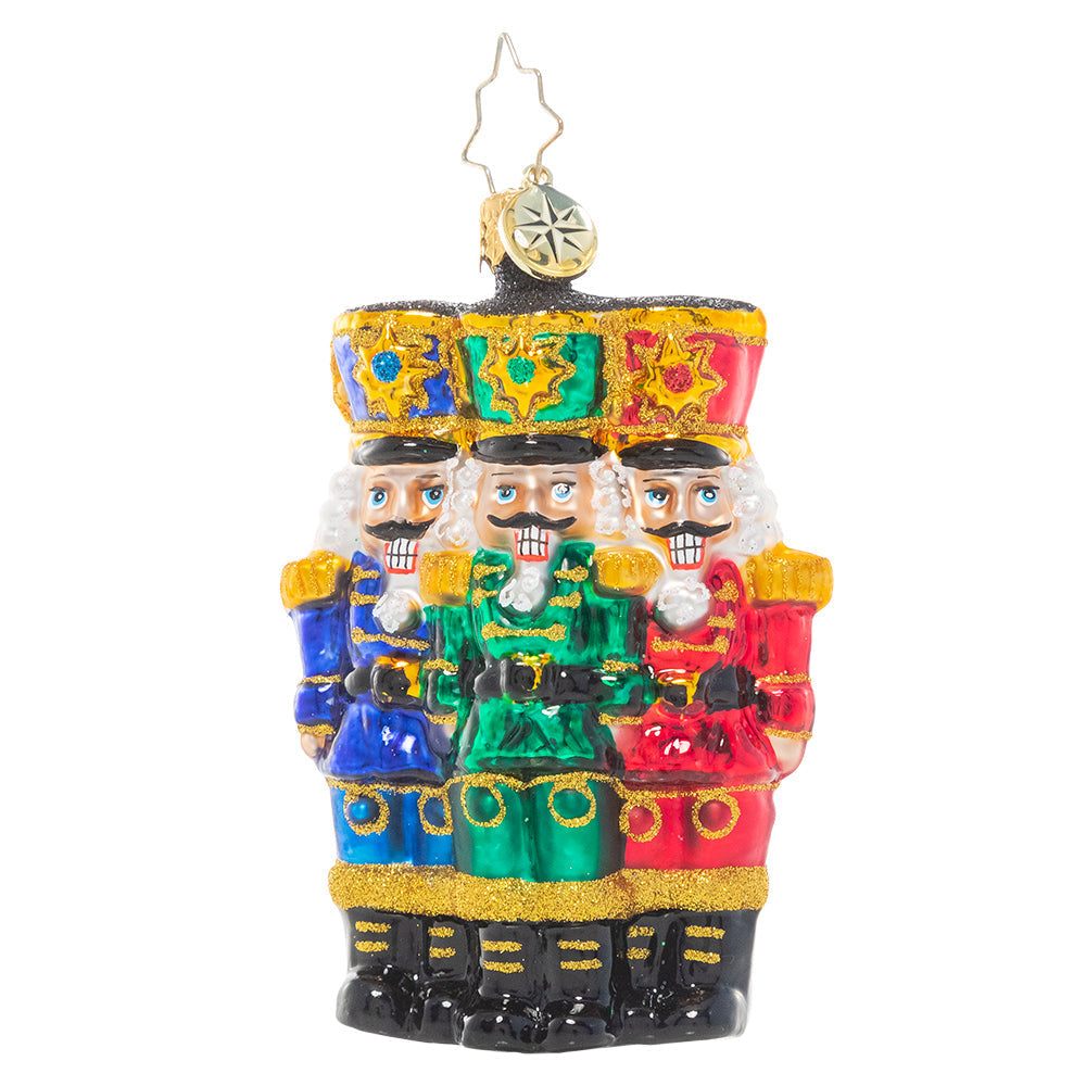 Christopher Radko Little Gem Glass Ornament - The Nut-Cracking Pack