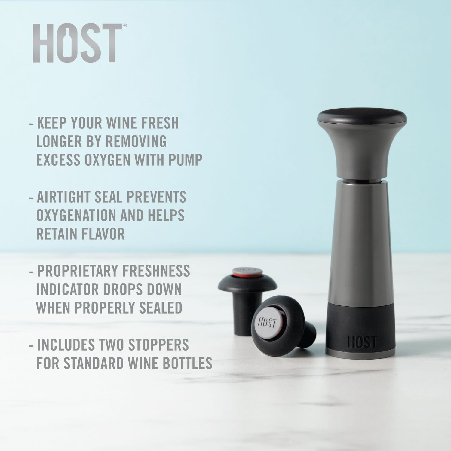 Airlock™ wine preserver by host®