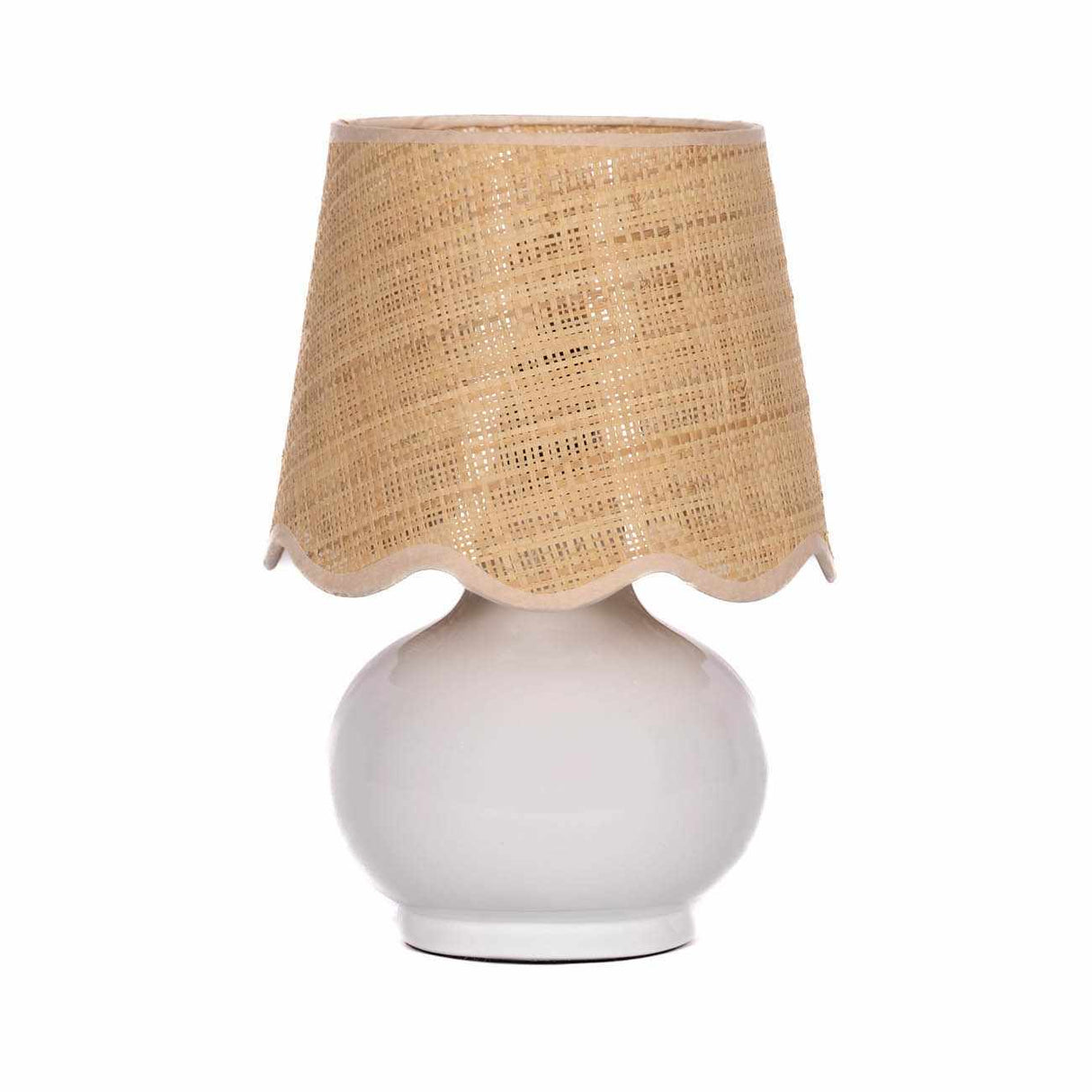 Logale White Solid Ceramic Table Lamp