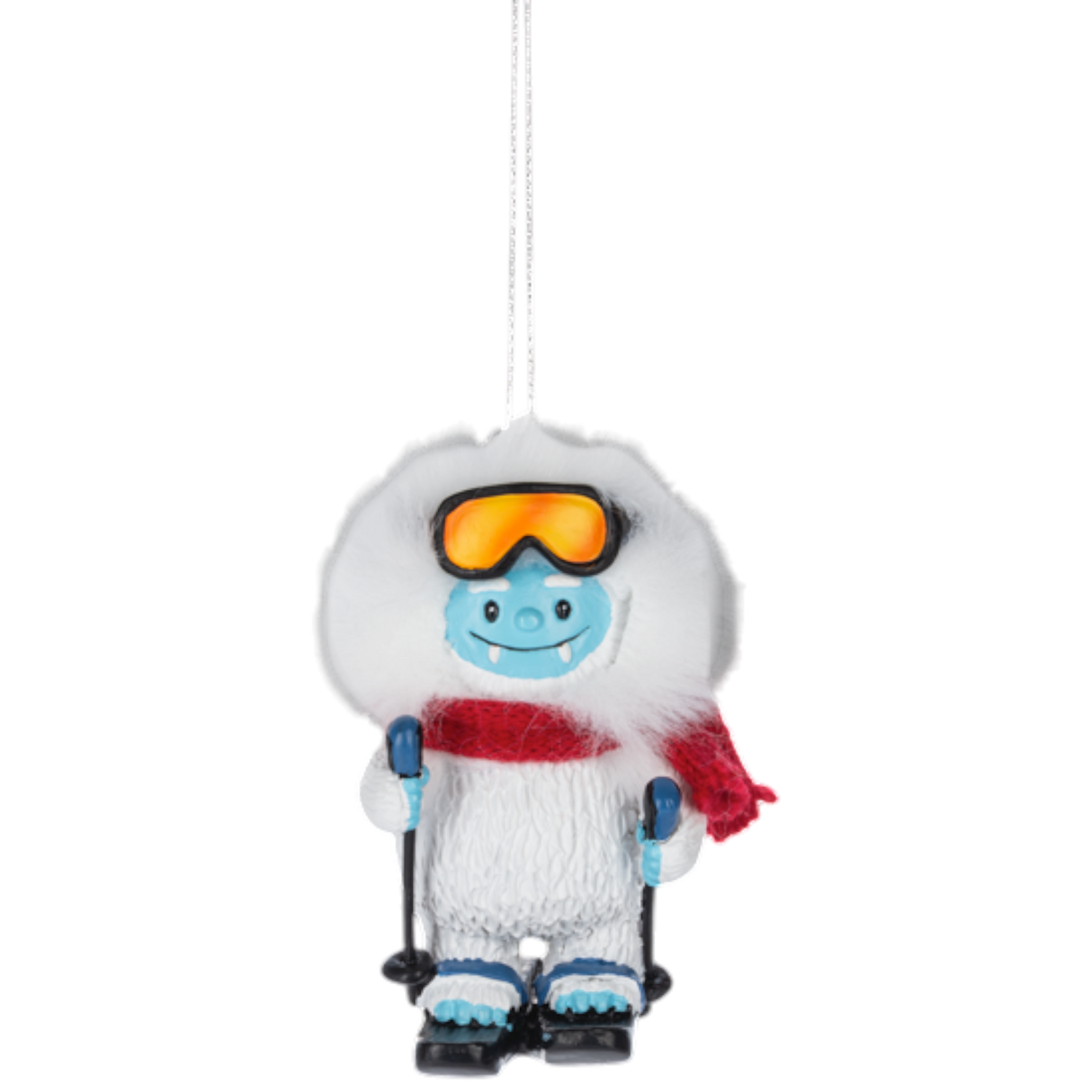 Yeti Skier: A Legendary Mountain Adventurer Ornament