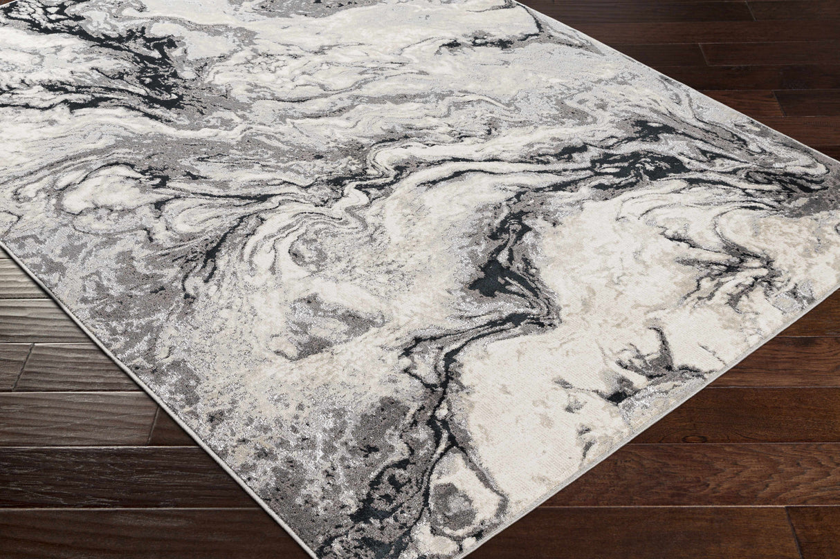 Lawigan Gray Marble Rug - Clearance