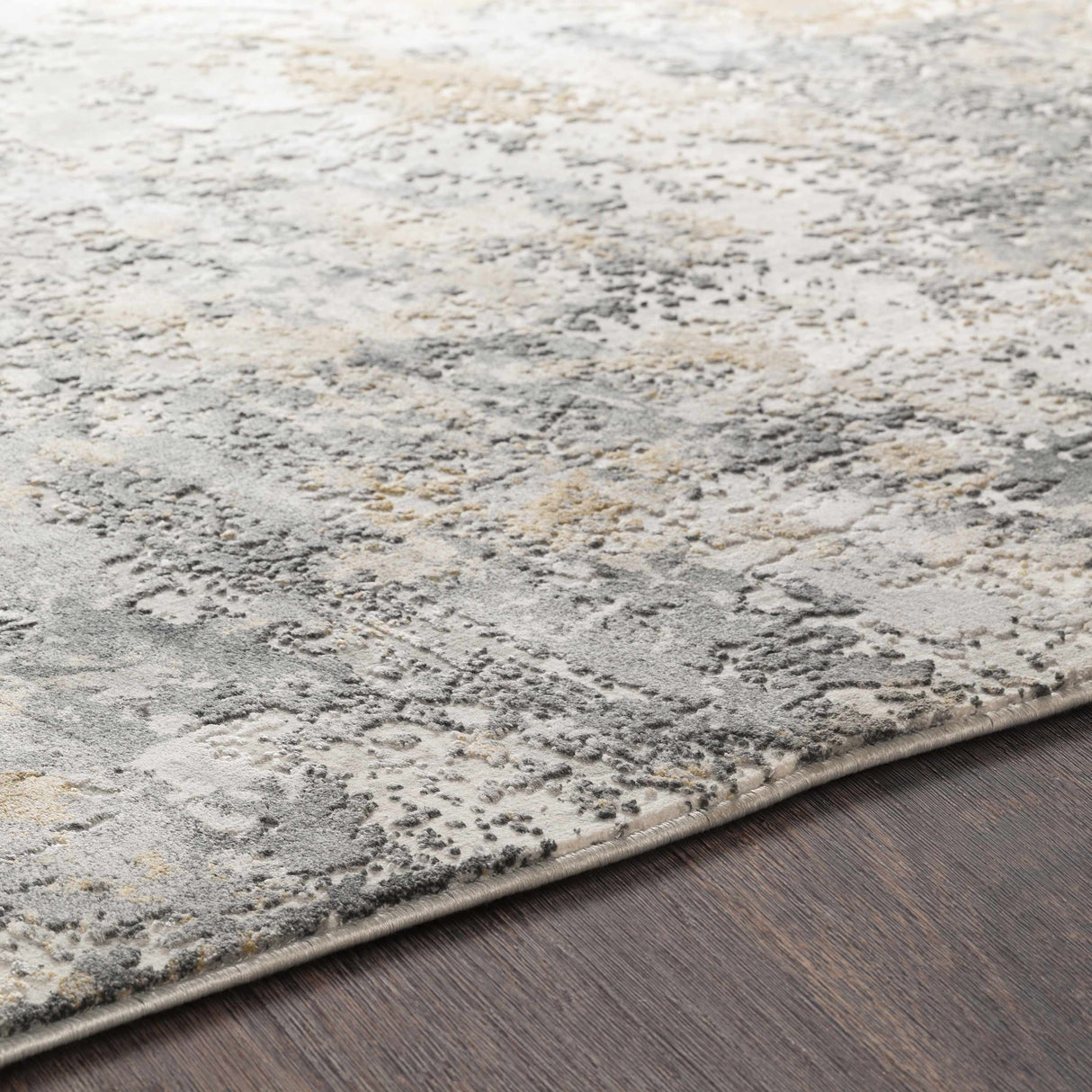 Lenzburg Faux Silk Abstract Rug