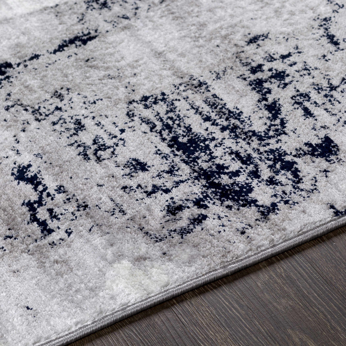 Limao Abstract Denim Area Rug