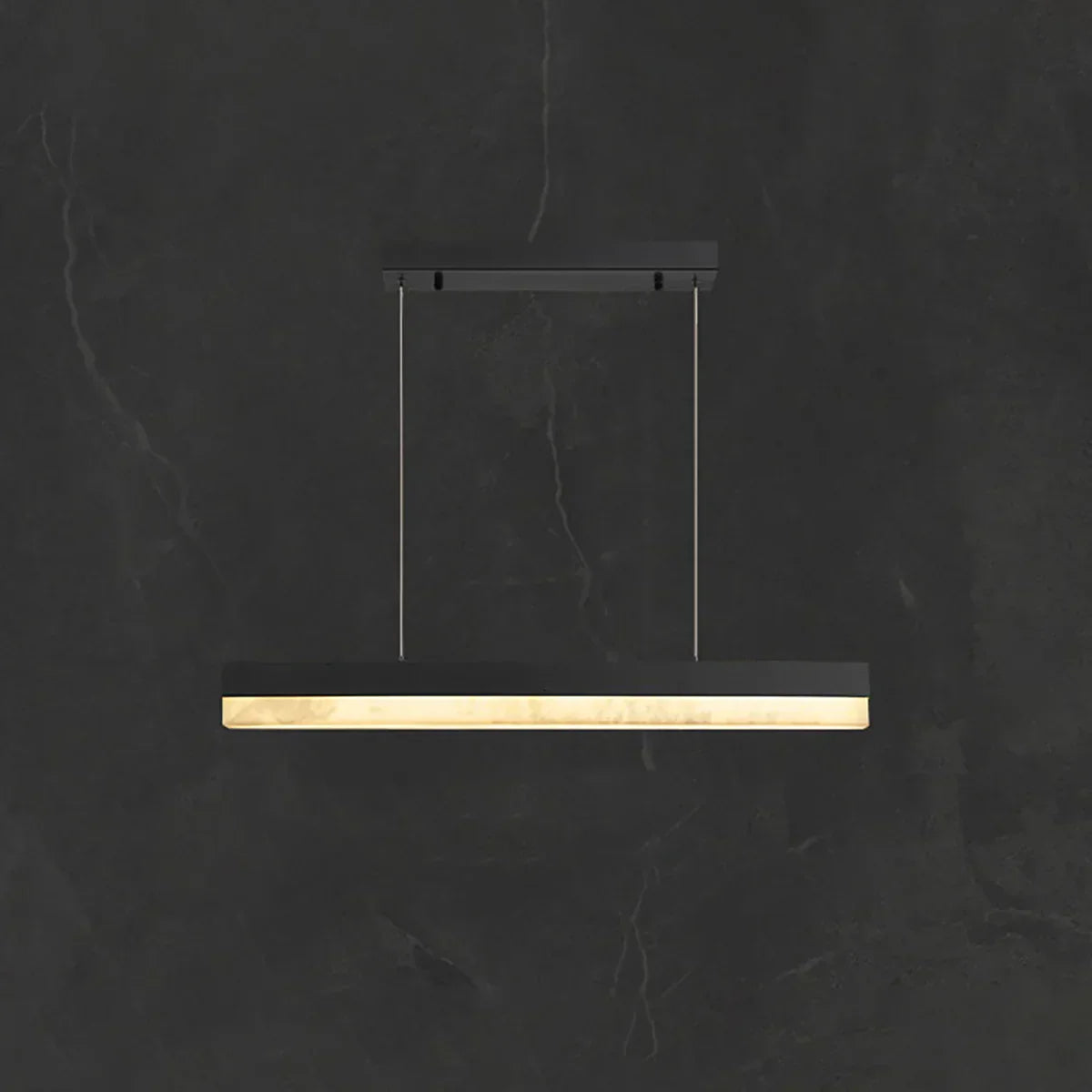 Linear Alabaster Pendant Light LED Kitchen Island Bar Fixture
