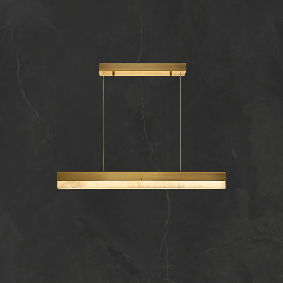 Linear Alabaster Pendant Light LED Kitchen Island Bar Fixture