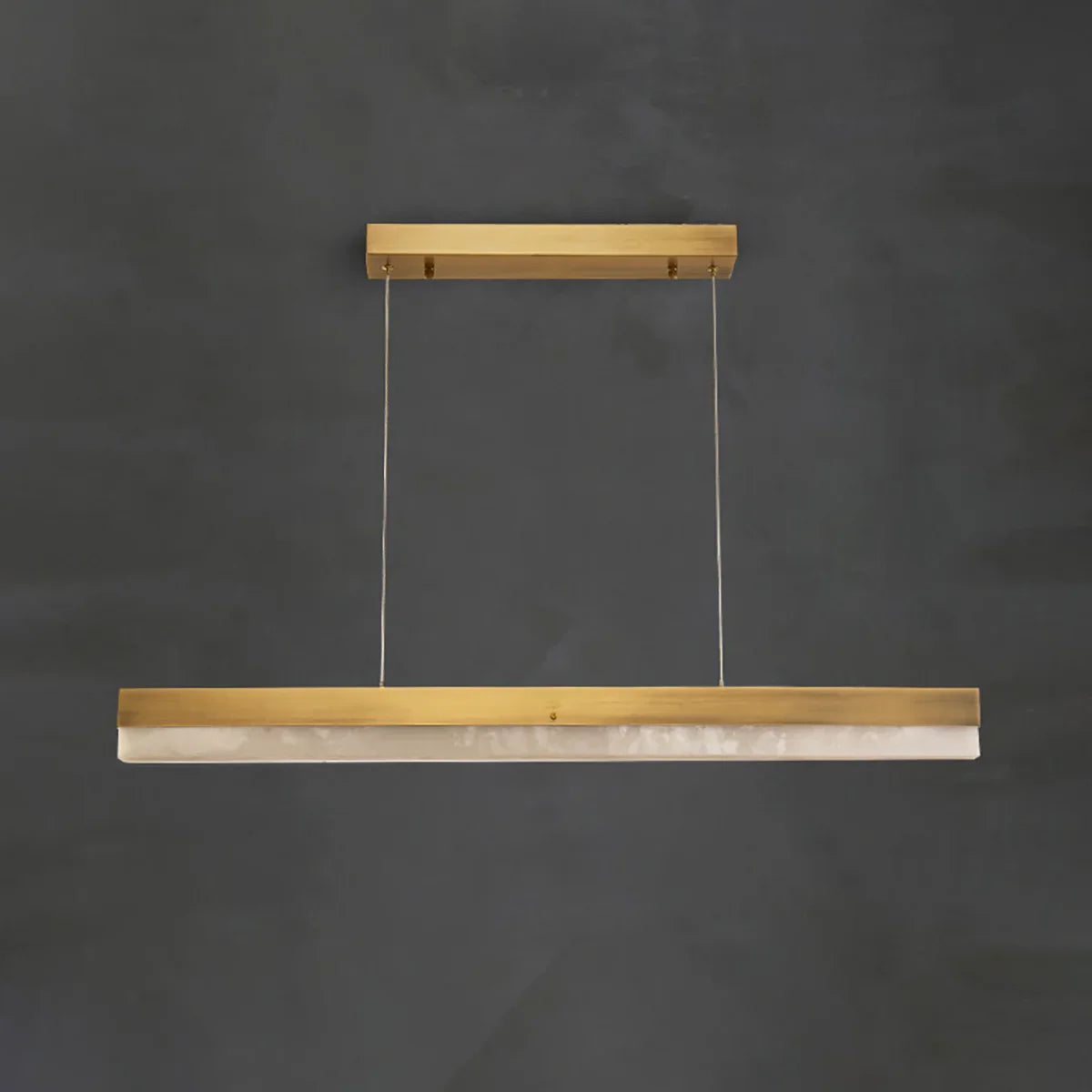 Linear Alabaster Pendant Light LED Kitchen Island Bar Fixture