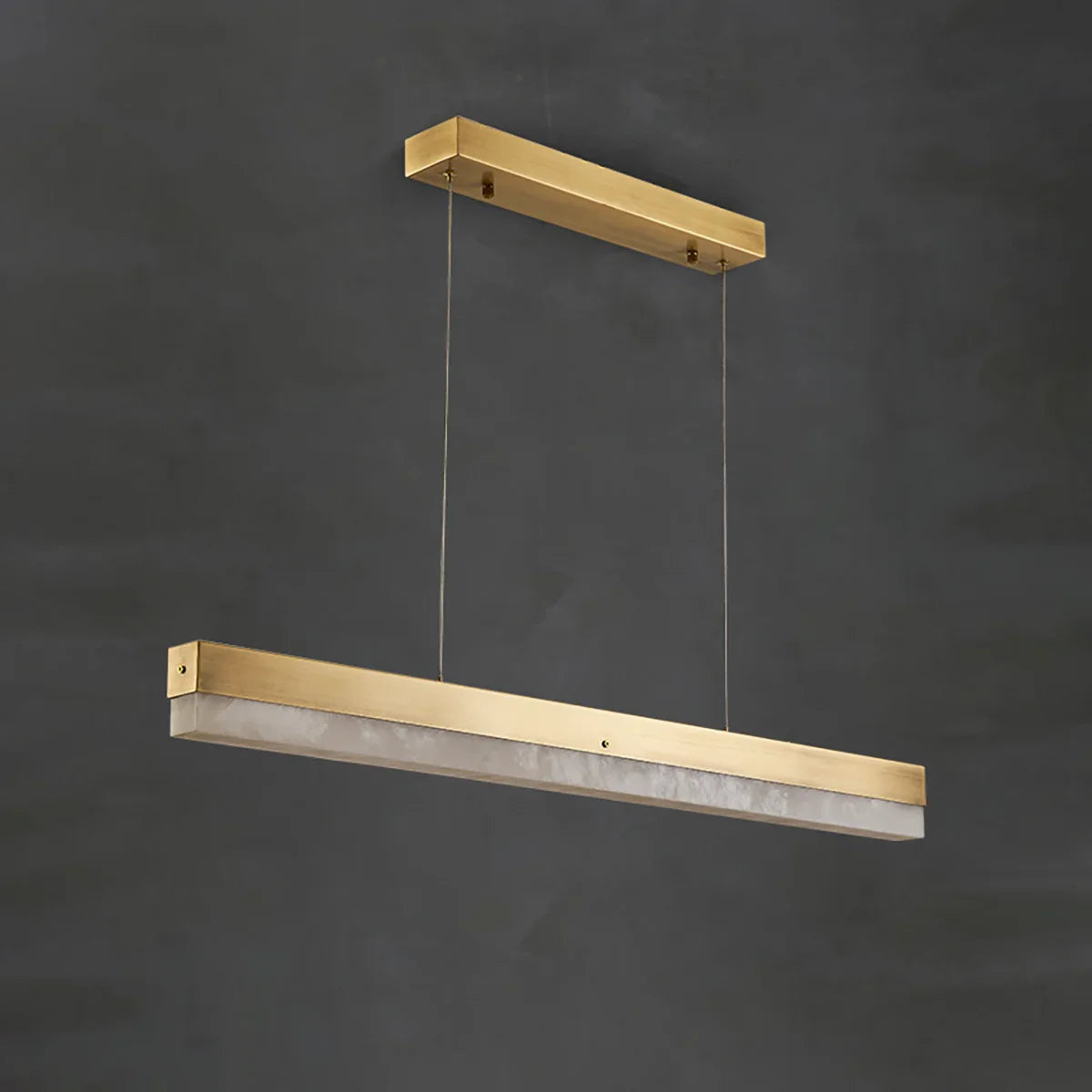 Linear Alabaster Pendant Light LED Kitchen Island Bar Fixture