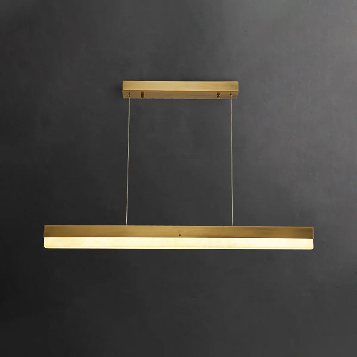 Linear Alabaster Pendant Light LED Kitchen Island Bar Fixture