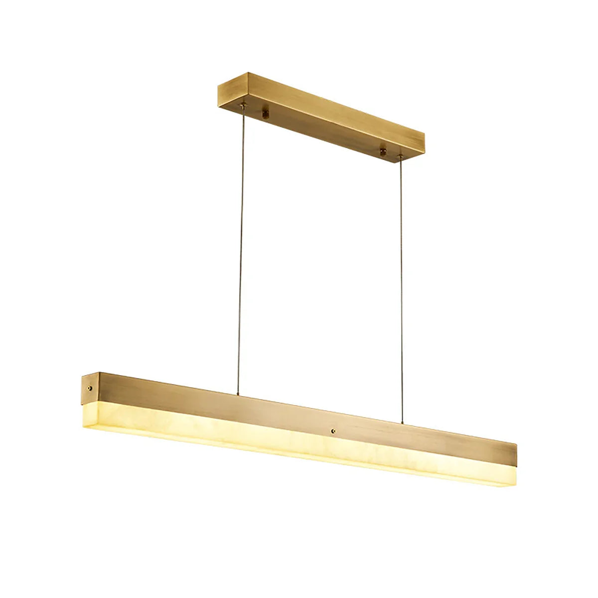Linear Alabaster Pendant Light LED Kitchen Island Bar Fixture