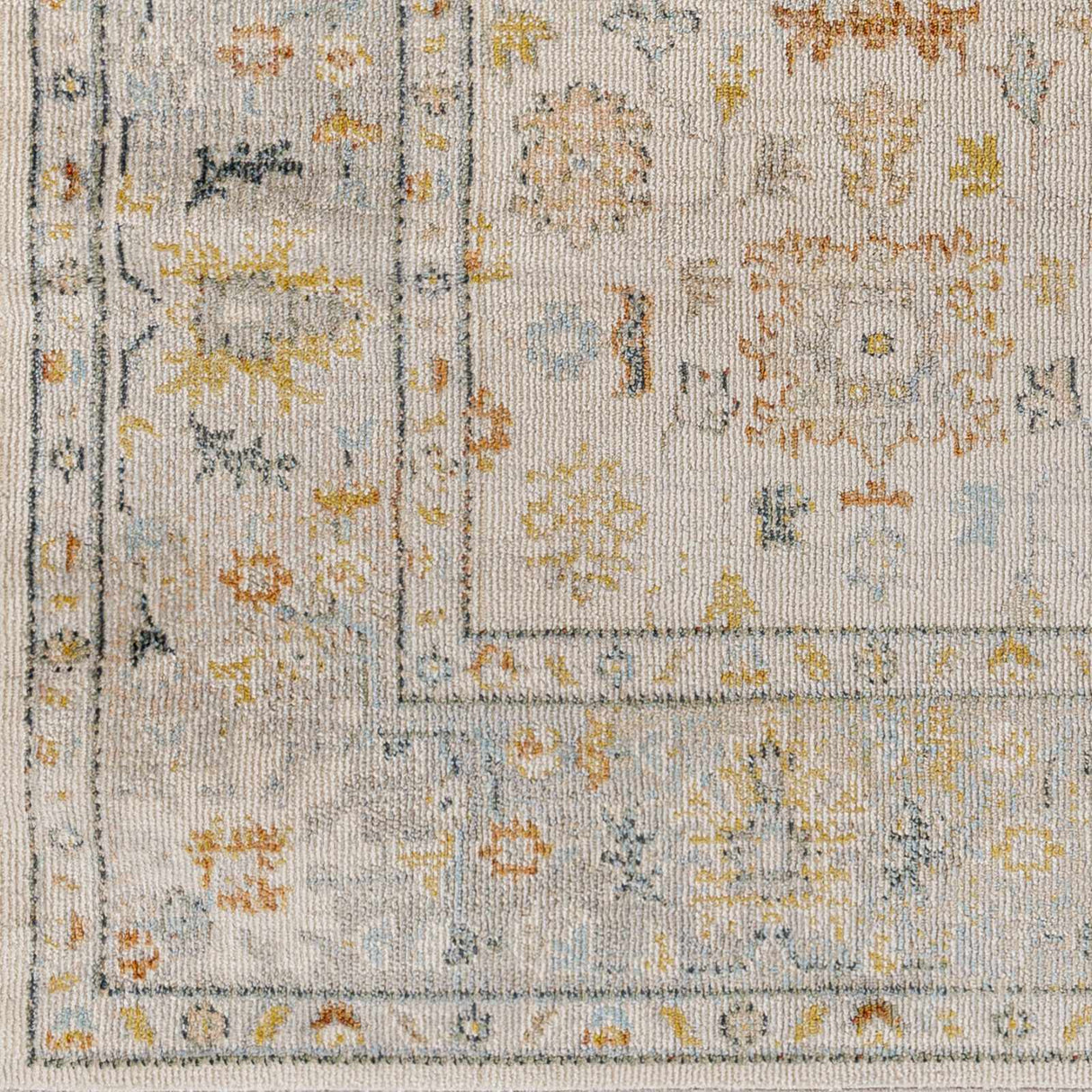 Lilliput Beige Floral Area Rug - Clearance