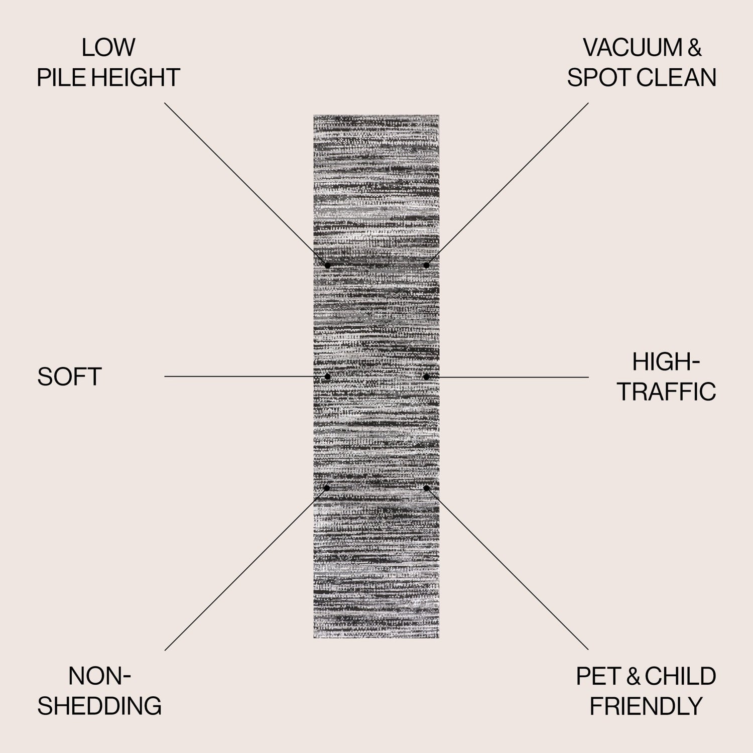 Loom Modern Strie' Runner Rug - Tuesday Morning - Runner Rugs