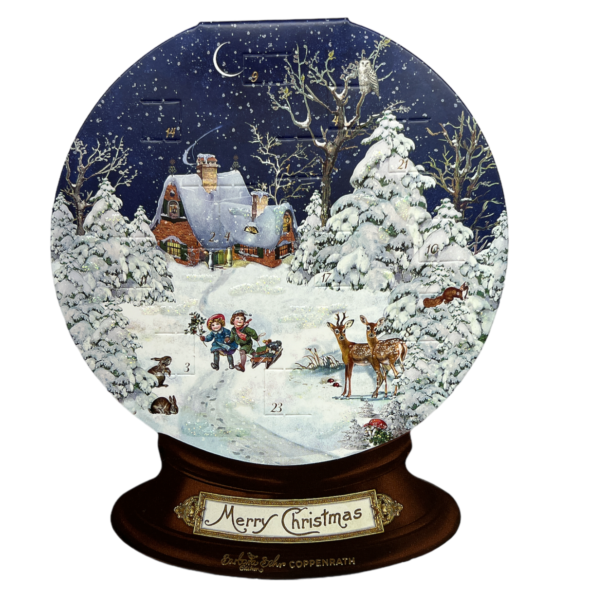 Diecut Snow Globe Advent Card With Envelope