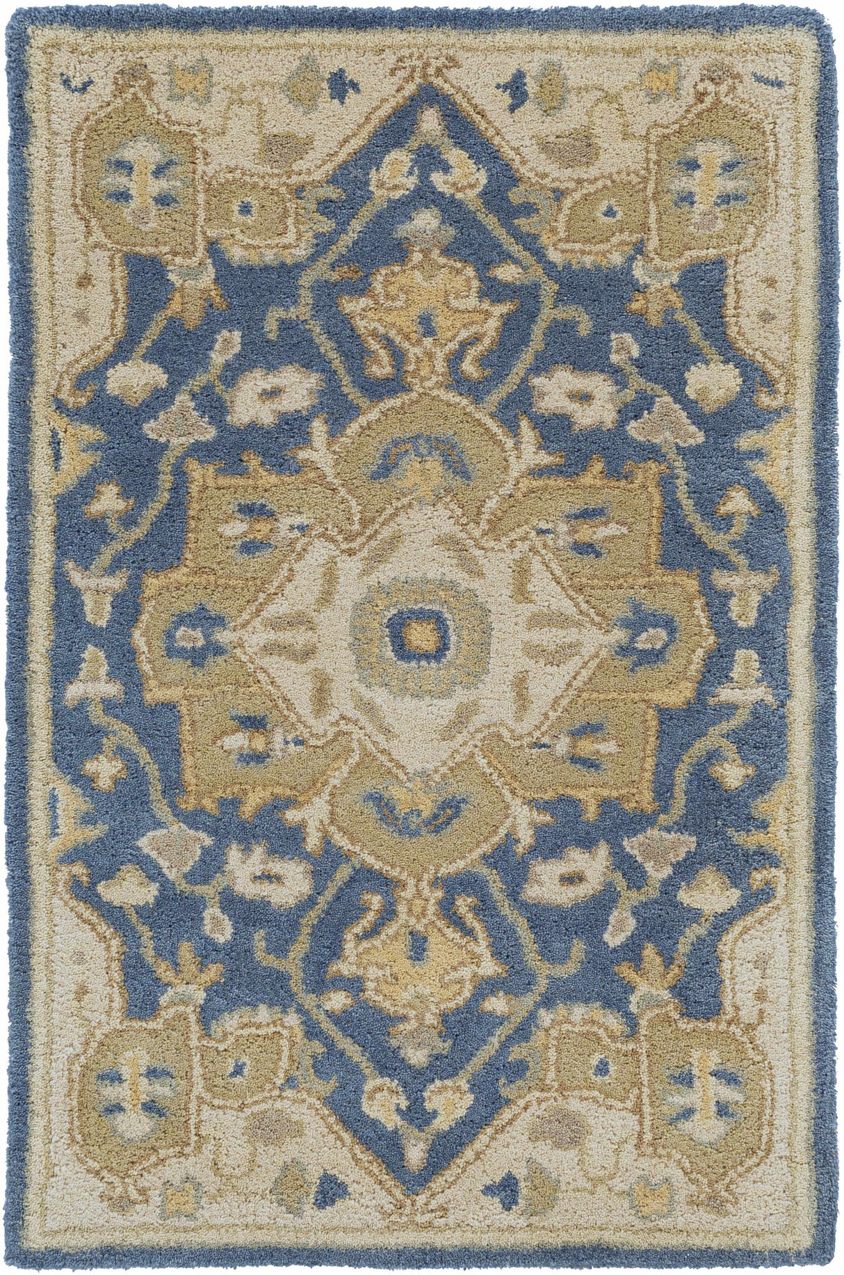 Broomfield 1145 Hand Tufted Blue Wool Rug