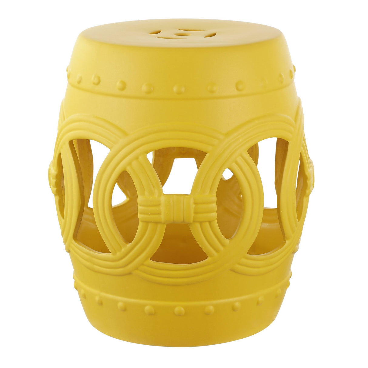 Lucky chinese ceramic drum garden stool - Tuesday Morning - Outdoor Tables