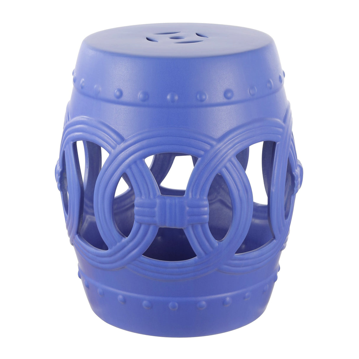 Lucky chinese ceramic drum garden stool - Tuesday Morning - Outdoor Tables
