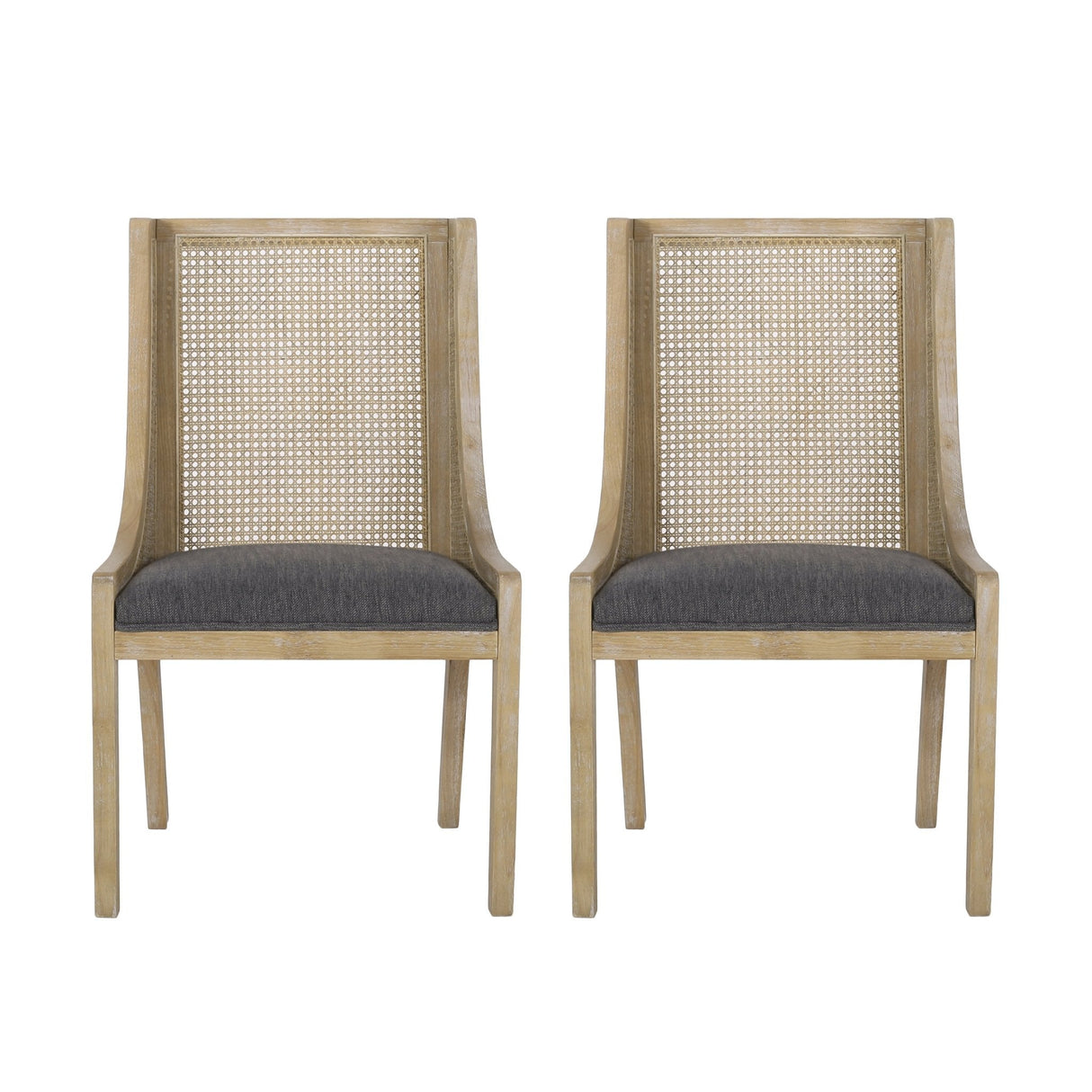 Luminescent Dining Chair with Gorgeous Backrest, Set of 2 - Dining Chairs