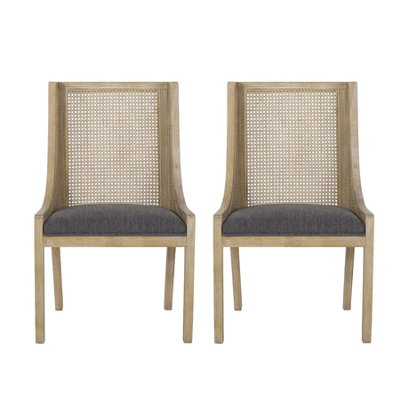 Luminescent Dining Chair with Gorgeous Backrest, Set of 2 - Dining Chairs