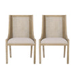 Luminescent Dining Chair with Gorgeous Backrest, Set of 2 - Dining Chairs