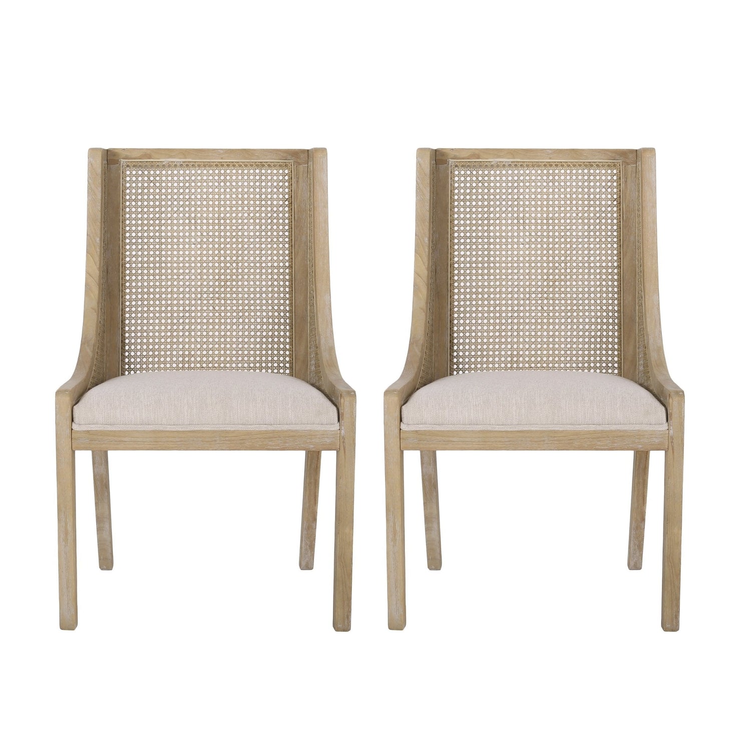 Luminescent Dining Chair with Gorgeous Backrest, Set of 2 - Dining Chairs