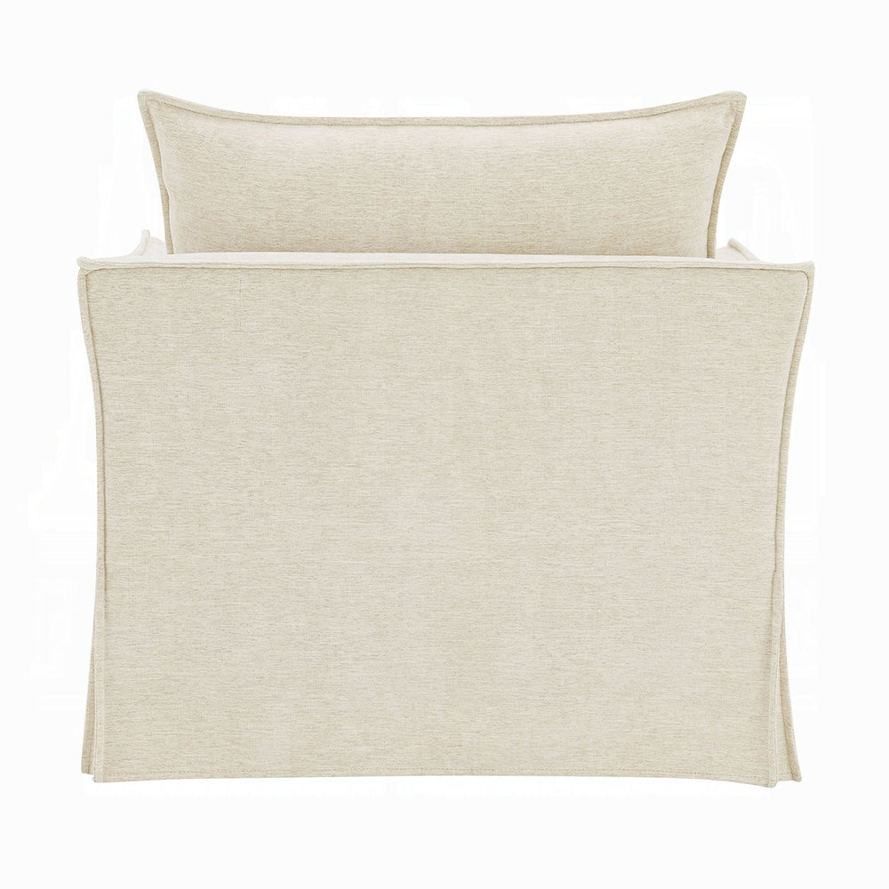 Shane Beige Linen Chair with 2 Pillows