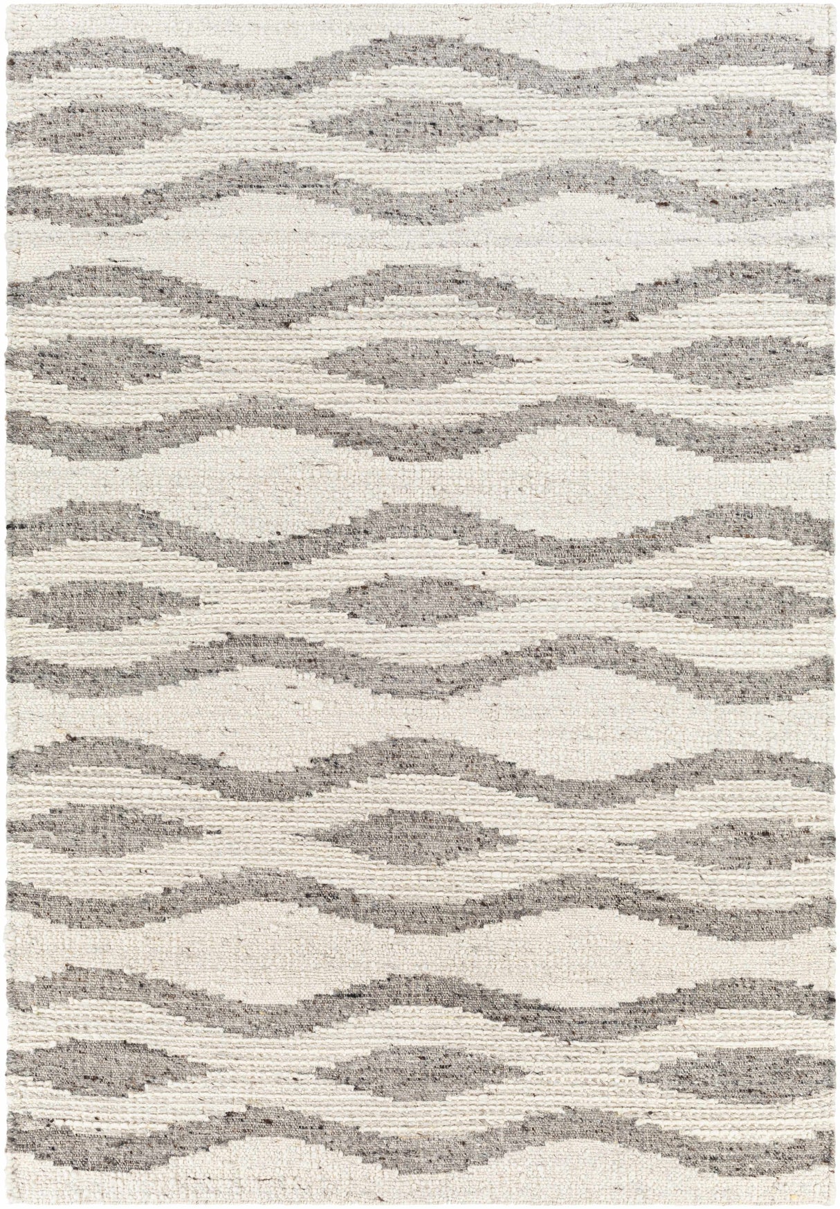 Lavalwaves Hand Woven Flatweave Wool Carpet - Clearance