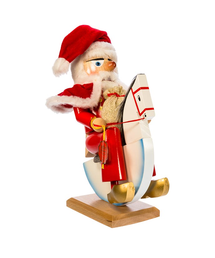 13" Steinbach Rocking Horse Santa Nutcracker