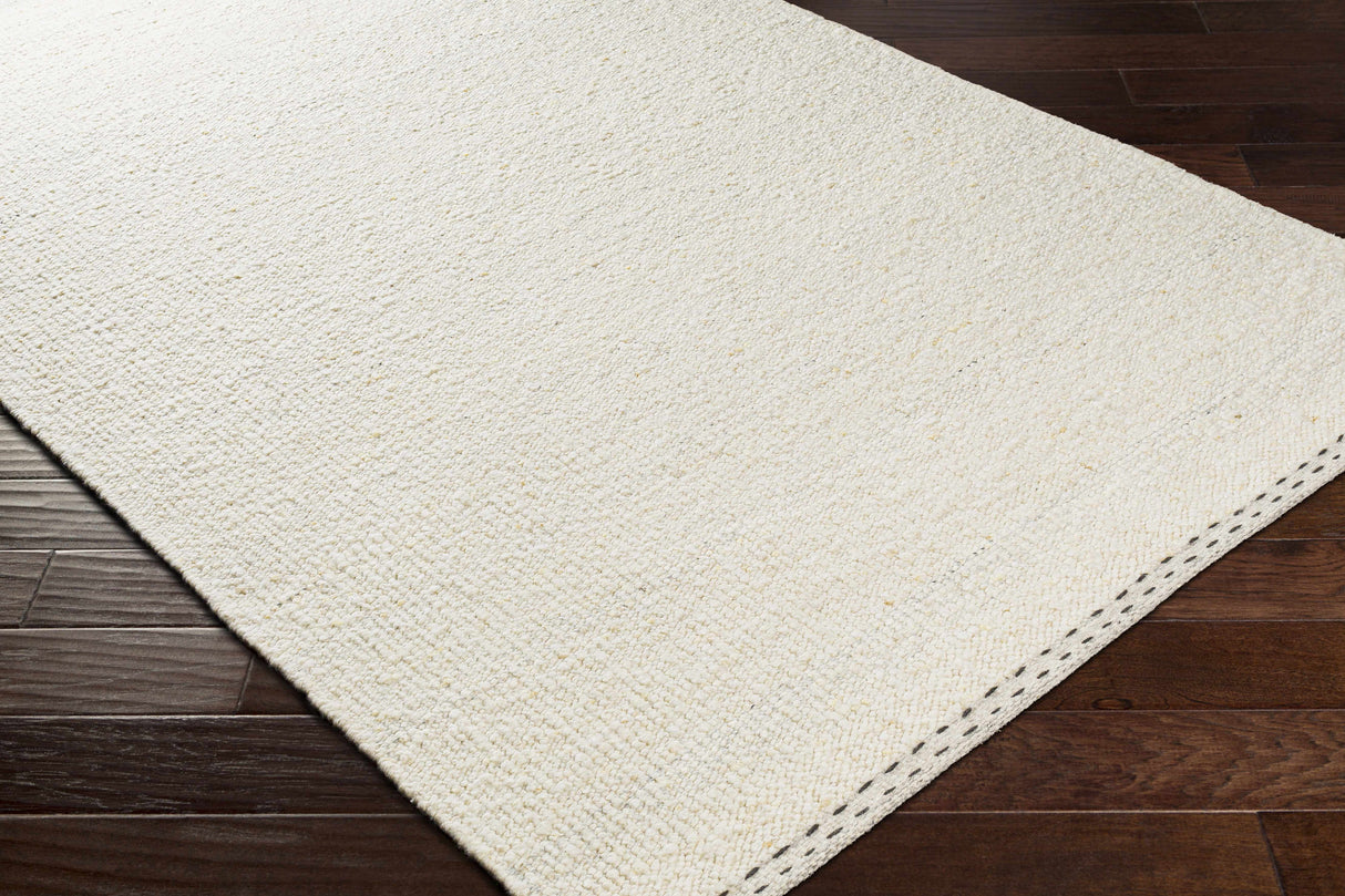 Yaniklar Cream Flat Woven Wool Rug